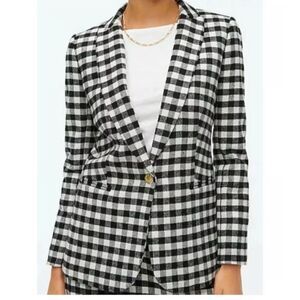 J Crew Buffalo Check Blazer NWT. Size 8 Heritage Prep